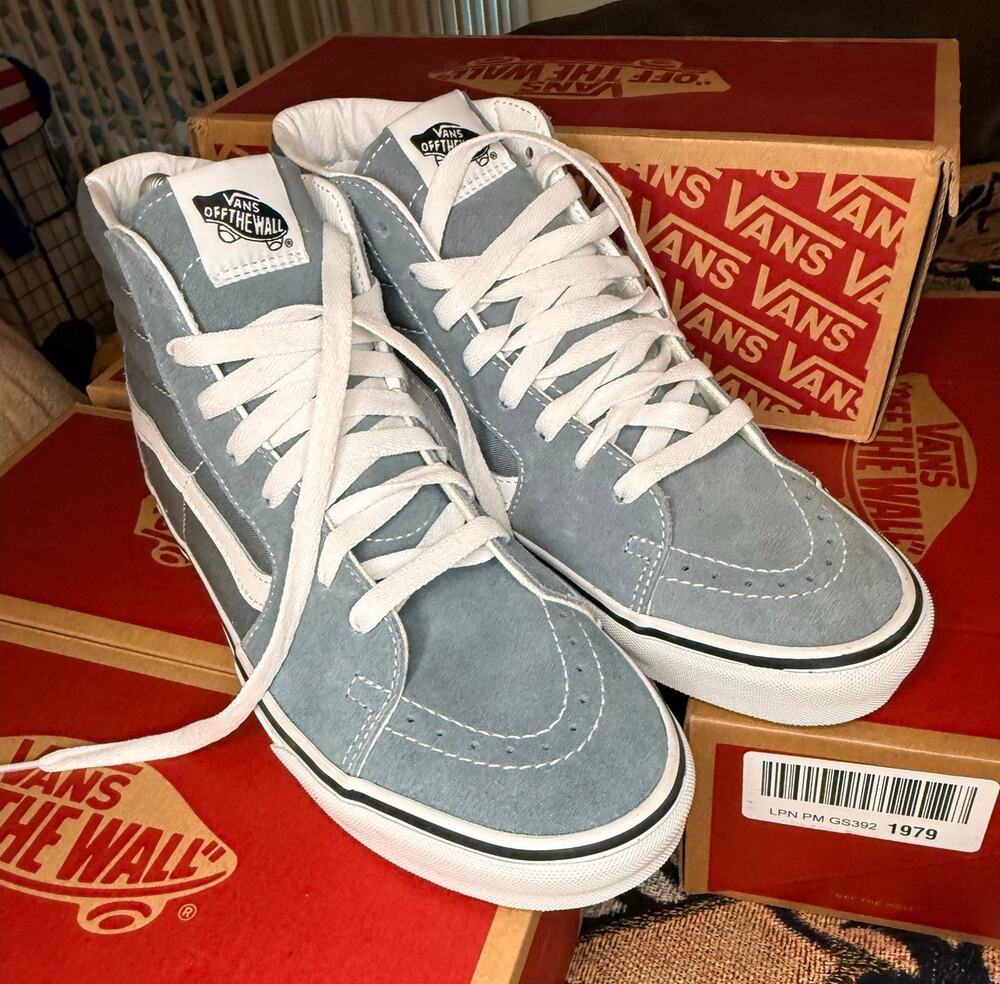 BRAND NEW Vans Sk8 Hi Stormy Weather Men 8/Women 9.5